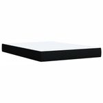 Casa si Gradina - Mobilier - Paturi si accesorii - Paturi - Pat box spring cu saltea, negru, 160x200 cm, textil - Infinity.ro