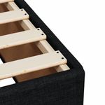 Casa si Gradina - Mobilier - Paturi si accesorii - Paturi - Pat box spring cu saltea, negru, 160x200 cm, textil - Infinity.ro