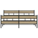 Casa si Gradina - Mobilier - Paturi si accesorii - Paturi - Cadru de pat metalic fara saltea, stejar sonoma, 183x213 cm - Infinity.ro