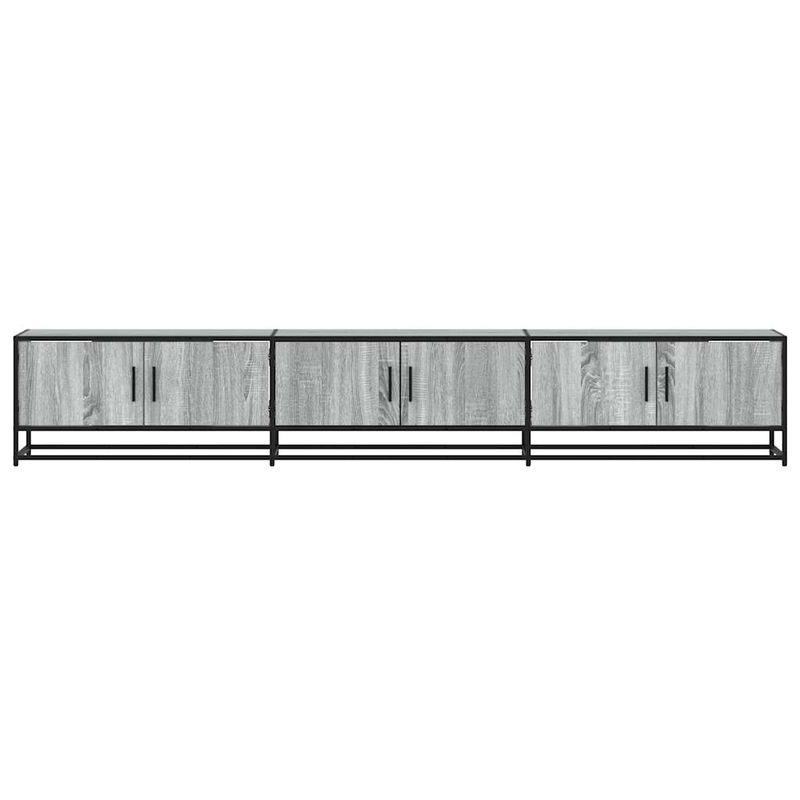 Casa si Gradina - Mobilier - Comode si corpuri - Comode - Dulap TV, gri sonoma, 240x35x41 cm, lemn prelucrat - Infinity.ro