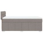 Casa si Gradina - Mobilier - Paturi si accesorii - Paturi - Pat box spring cu saltea, gri taupe, 80x200 cm, textil - Infinity.ro