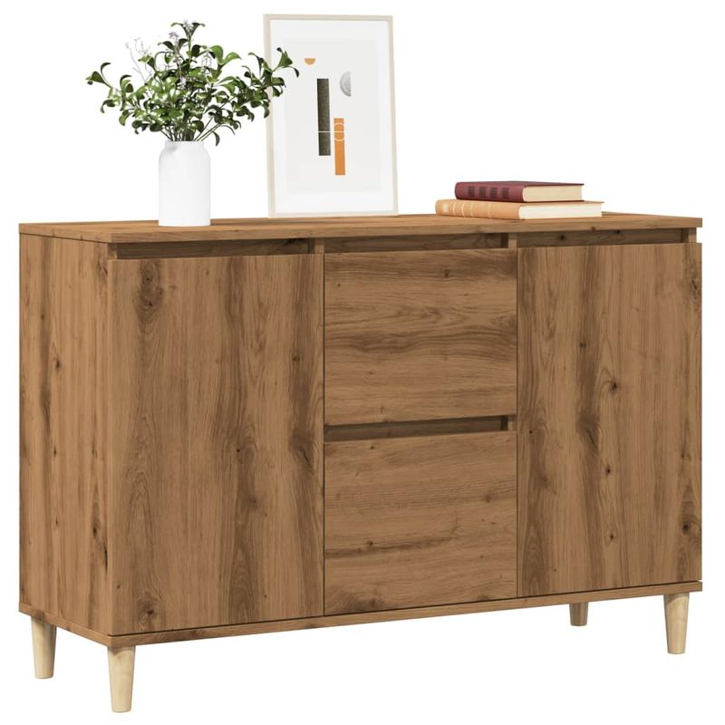 Casa si Gradina - Mobilier - Comode si corpuri - Comode - Servanta, stejar artizanal, 102x35x70 cm, lemn prelucrat - Infinity.ro