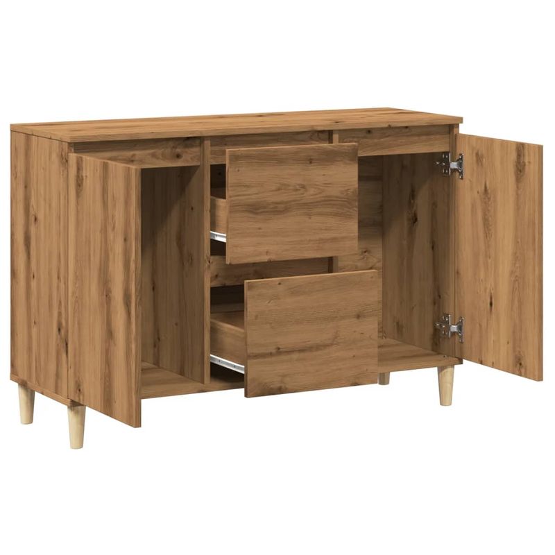 Casa si Gradina - Mobilier - Comode si corpuri - Comode - Servanta, stejar artizanal, 102x35x70 cm, lemn prelucrat - Infinity.ro