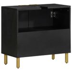 Casa si Gradina - Mobilier - Mobilier baie - Comode baie - Dulap chiuveta de baie, negru, 62x33x58 cm, lemn prelucrat - Infinity.ro