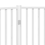 Petshop - Accesorii petshop - Culcusuri si custi - Custi interior si exterior - Poarta pentru caini pliabila 3 panouri, alb, 150 cm, lemn brad, mărime 50x90x2 cm - Infinity.ro