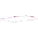 Casa si Gradina - Constructii - Lemn constructii - Placi lemn - Blat birou cu decupaj curbat 160x50x2,5cm lemn masiv mango brut - Infinity.ro
