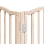 Petshop - Accesorii petshop - Culcusuri si custi - Custi interior si exterior - Poarta de caini pliabila cu usa, 12 panouri, 600 cm, lemn plop - Infinity.ro