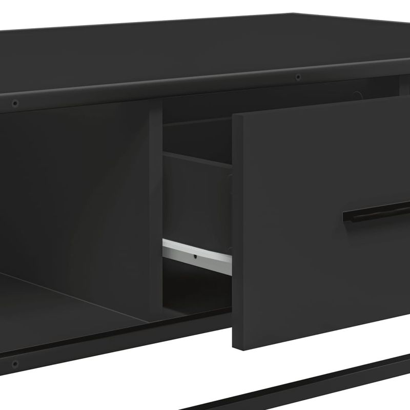 Casa si Gradina - Mobilier - Mese si birouri - Masute de cafea - Masuta de cafea, negru, 100x57x35 cm, lemn prelucrat si metal - Infinity.ro