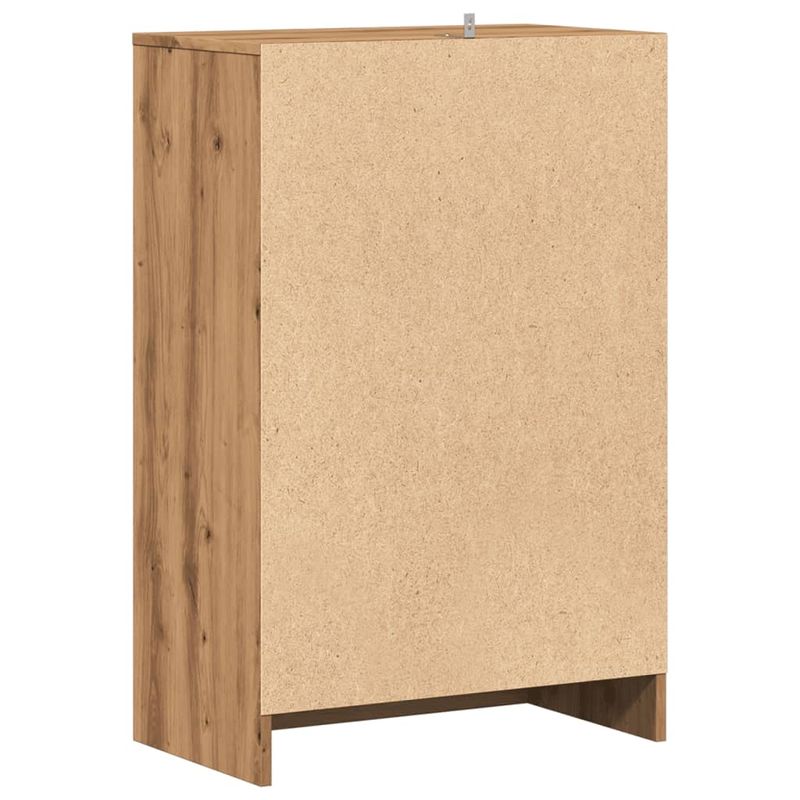 Casa si Gradina - Mobilier - Organizare si depozitare - Organizator incaltaminte - Pantofar, stejar artizanal, 60x35x92 cm lemn prelucrat, model shoe cabinet with door - Infinity.ro