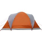 Sport si Outdoor - Camping - Corturi camping - Cort de familie cupola 6 persoane, gri/portocaliu, impermeabil - Infinity.ro