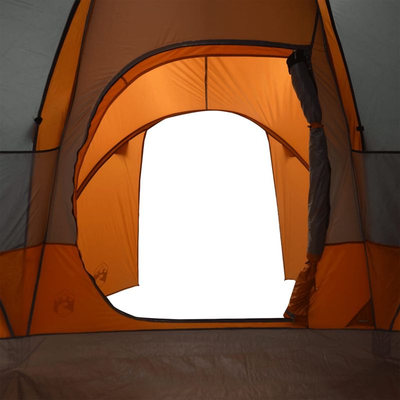 Sport si Outdoor - Camping - Corturi camping - Cort de familie cupola 6 persoane, gri/portocaliu, impermeabil - Infinity.ro