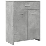 Casa si Gradina - Mobilier - Mobilier baie - Comode baie - Dulap de baie, gri beton, 60 x 33 x 80 cm, PAL - Infinity.ro