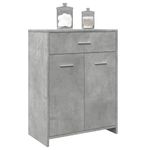 Casa si Gradina - Mobilier - Mobilier baie - Comode baie - Dulap de baie, gri beton, 60 x 33 x 80 cm, PAL - Infinity.ro