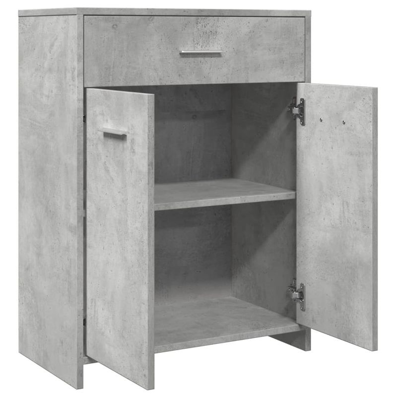 Casa si Gradina - Mobilier - Mobilier baie - Comode baie - Dulap de baie, gri beton, 60 x 33 x 80 cm, PAL - Infinity.ro