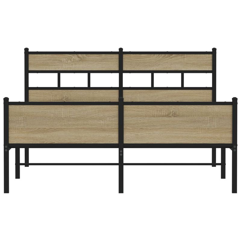 Casa si Gradina - Mobilier - Paturi si accesorii - Paturi - Cadru pat fara saltea stejar sonoma, 140x190 cm, lemn prelucrat - Infinity.ro