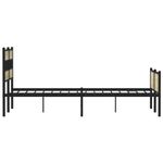 Casa si Gradina - Mobilier - Paturi si accesorii - Paturi - Cadru pat fara saltea stejar sonoma, 140x190 cm, lemn prelucrat - Infinity.ro