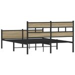 Casa si Gradina - Mobilier - Paturi si accesorii - Paturi - Cadru pat fara saltea stejar sonoma, 140x190 cm, lemn prelucrat - Infinity.ro