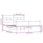 Casa si Gradina - Mobilier - Paturi si accesorii - Paturi - Cadru pat fara saltea stejar sonoma, 140x190 cm, lemn prelucrat - Infinity.ro