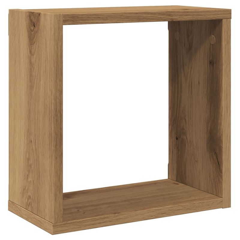 Casa si Gradina - Mobilier - Biblioteci si rafturi - Rafturi - Rafturi de perete cub 4 buc. stejar artizanal, 30x15x30 cm lemn - Infinity.ro