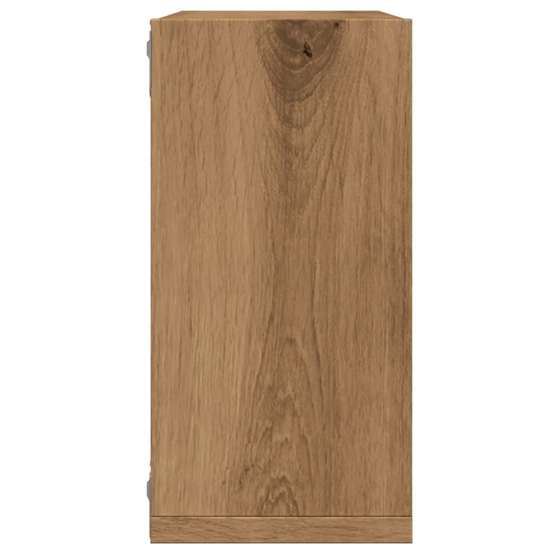 Casa si Gradina - Mobilier - Biblioteci si rafturi - Rafturi - Rafturi de perete cub 4 buc. stejar artizanal, 30x15x30 cm lemn - Infinity.ro