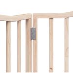 Petshop - Accesorii petshop - Culcusuri si custi - Custi interior si exterior - Poarta pentru caini pliabila, 2 panouri, 160 cm, lemn de plop - Infinity.ro