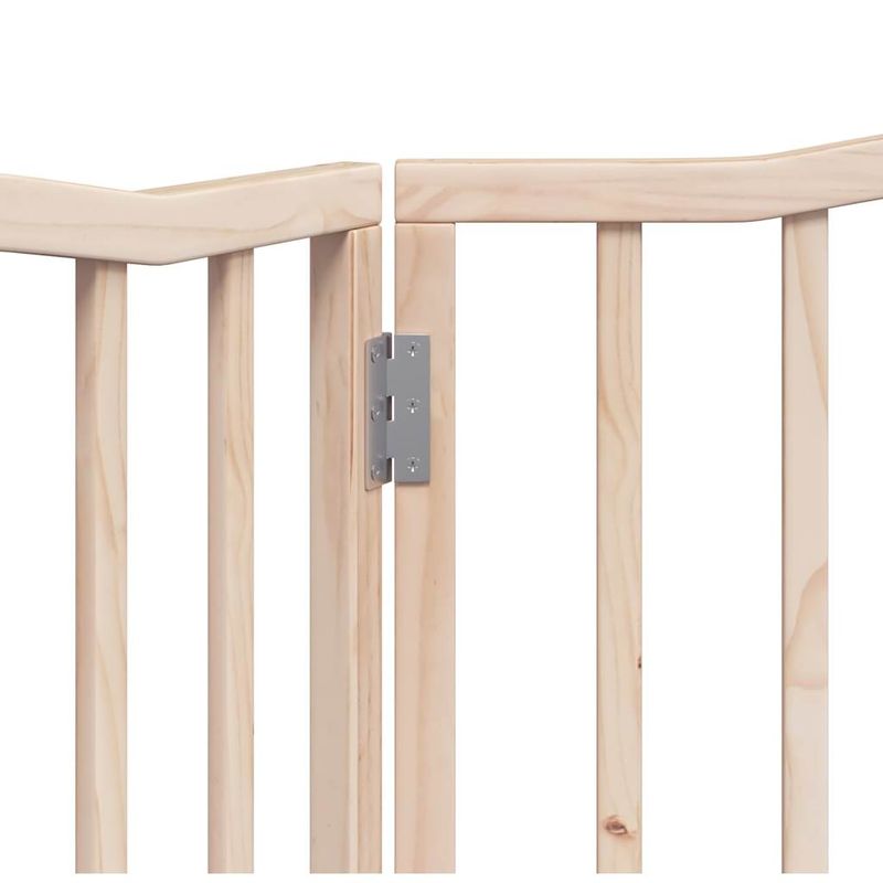 Petshop - Accesorii petshop - Culcusuri si custi - Custi interior si exterior - Poarta pentru caini pliabila, 2 panouri, 160 cm, lemn de plop - Infinity.ro