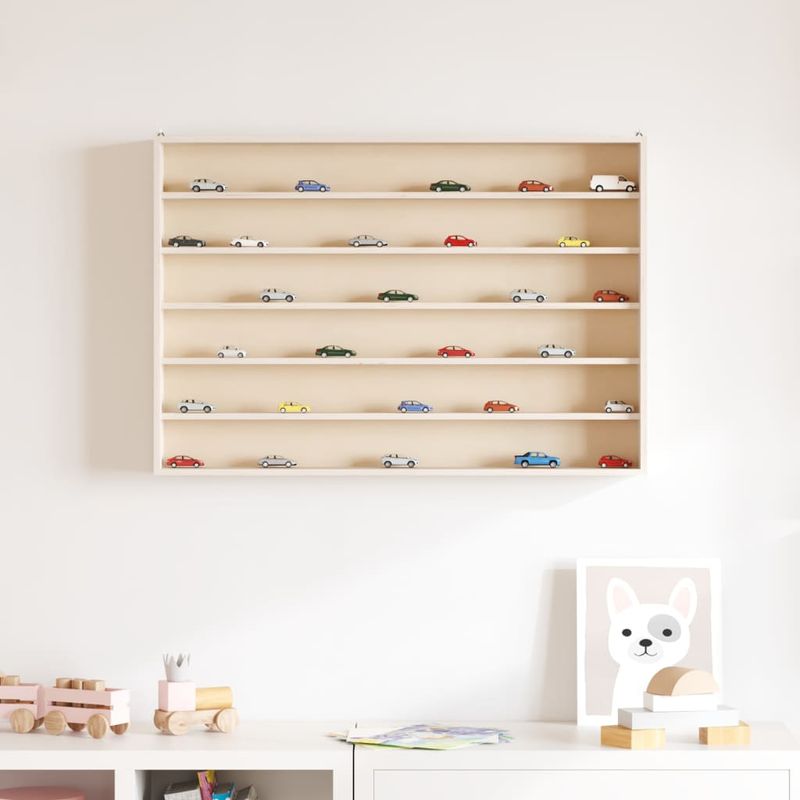 Casa si Gradina - Mobilier - Biblioteci si rafturi - Rafturi - Vitrina de perete cu 6 rafturi, 80x8,5x55 cm - Infinity.ro