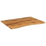 Casa si Gradina - Mobilier - Feronerie si accesorii mobila - Blat birou cu decupaj curbat 100x80x2,5cm lemn masiv mango brut - Infinity.ro