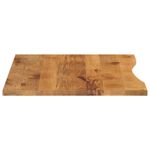 Casa si Gradina - Mobilier - Feronerie si accesorii mobila - Blat birou cu decupaj curbat 100x80x2,5cm lemn masiv mango brut - Infinity.ro