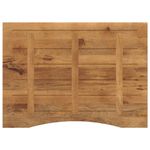 Casa si Gradina - Mobilier - Feronerie si accesorii mobila - Blat birou cu decupaj curbat 100x80x2,5cm lemn masiv mango brut - Infinity.ro