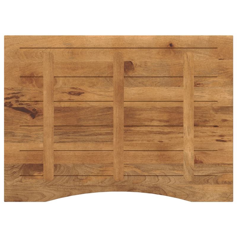 Casa si Gradina - Mobilier - Feronerie si accesorii mobila - Blat birou cu decupaj curbat 100x80x2,5cm lemn masiv mango brut - Infinity.ro