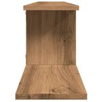 Casa si Gradina - Mobilier - Biblioteci si rafturi - Rafturi - Raft TV montat pe perete stejar artizanal 125x18x23 cm lemn - Infinity.ro