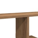 Casa si Gradina - Mobilier - Biblioteci si rafturi - Rafturi - Raft TV montat pe perete stejar artizanal 125x18x23 cm lemn - Infinity.ro