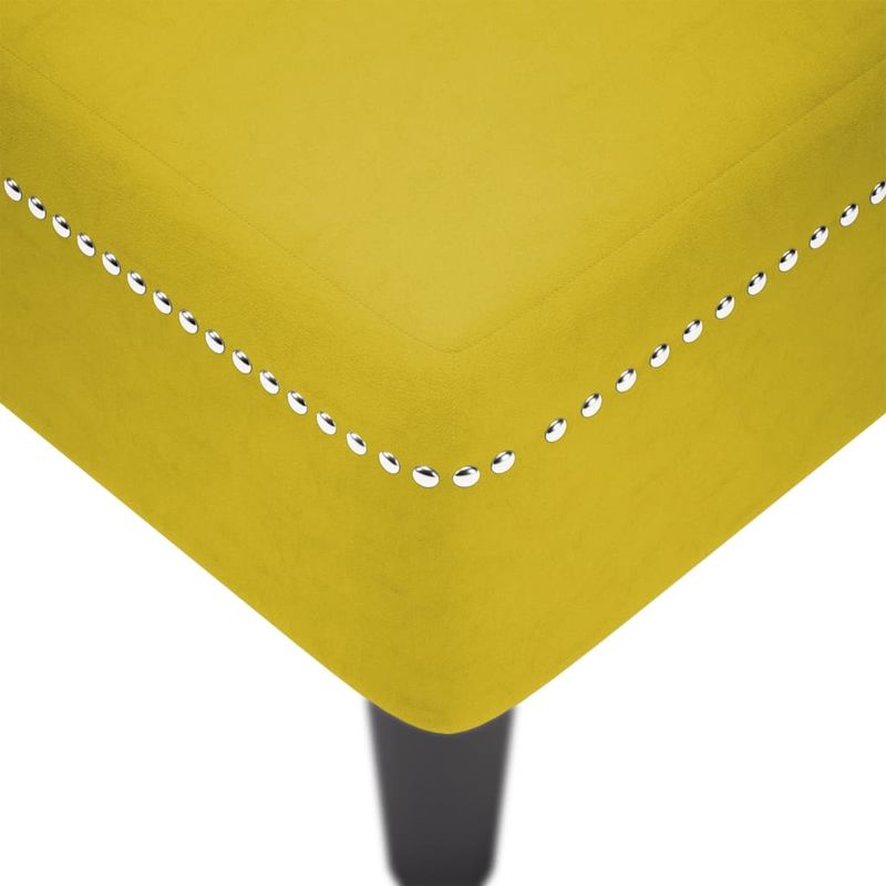 Casa si Gradina - Mobilier - Scaune si fotolii - Fotolii - Sezlong cu perna si cotiera dreapta, galben, catifea - Infinity.ro
