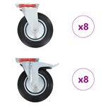Casa si Gradina - Constructii - Depozitare, transport si protectie - Accesorii echipamente pentru transport si ridicat - Roti pivotante, 16 buc., 200 mm - Infinity.ro