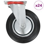 Casa si Gradina - Constructii - Depozitare, transport si protectie - Accesorii echipamente pentru transport si ridicat - Roti pivotante, 24 buc., 200 mm - Infinity.ro