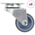 Casa si Gradina - Constructii - Depozitare, transport si protectie - Accesorii echipamente pentru transport si ridicat - Roti pivotante duble, 8 buc., 50 mm - Infinity.ro