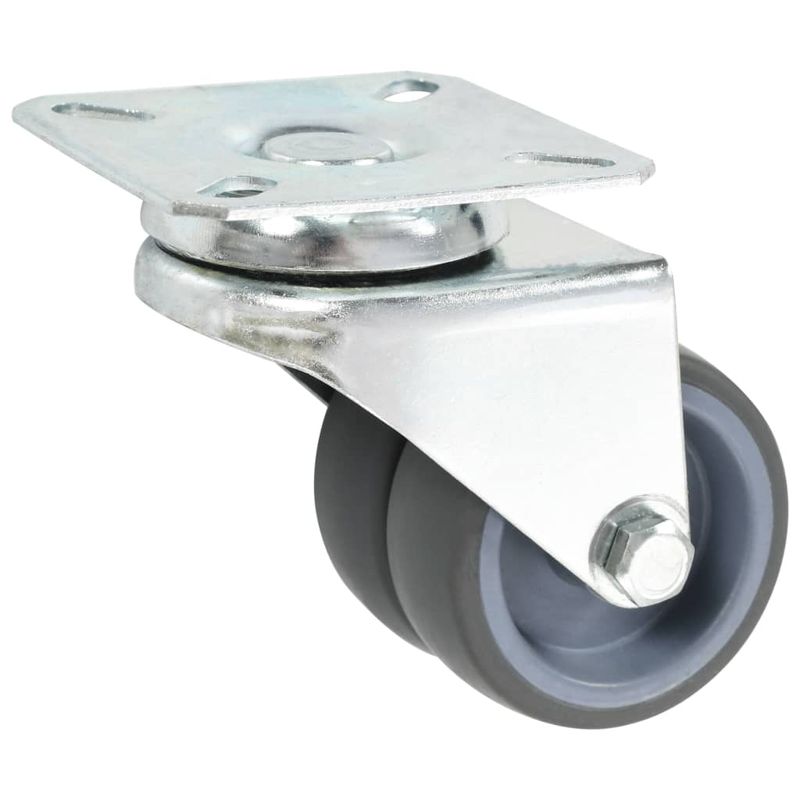Casa si Gradina - Constructii - Depozitare, transport si protectie - Accesorii echipamente pentru transport si ridicat - Roti pivotante duble, 8 buc., 50 mm - Infinity.ro