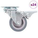 Casa si Gradina - Constructii - Depozitare, transport si protectie - Accesorii echipamente pentru transport si ridicat - Roti pivotante, 24 buc., 50 mm - Infinity.ro
