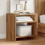Casa si Gradina - Mobilier - Comode si corpuri - Noptiere - Noptiera, stejar artizanal, 40x30x40 cm, lemn prelucrat - Infinity.ro