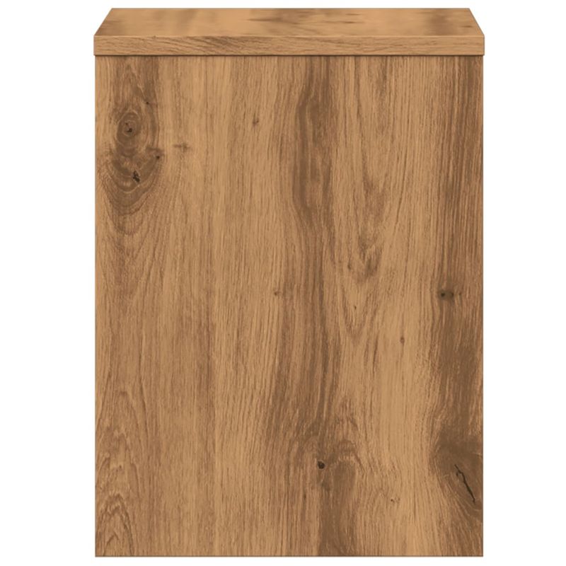 Casa si Gradina - Mobilier - Comode si corpuri - Noptiere - Noptiera, stejar artizanal, 40x30x40 cm, lemn prelucrat - Infinity.ro