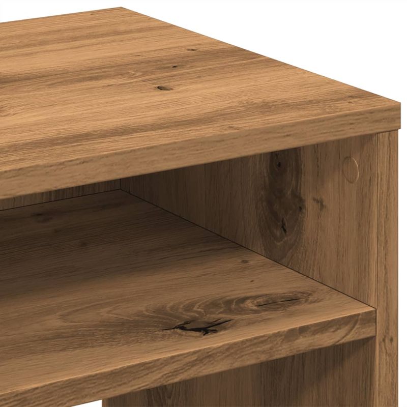 Casa si Gradina - Mobilier - Comode si corpuri - Noptiere - Noptiera, stejar artizanal, 40x30x40 cm, lemn prelucrat - Infinity.ro