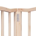 Petshop - Accesorii petshop - Culcusuri si custi - Custi interior si exterior - Poarta de caini pliabila cu usa, 9 panouri, 450 cm, lemn plop - Infinity.ro