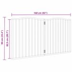 Petshop - Accesorii petshop - Culcusuri si custi - Custi interior si exterior - Poarta pentru caini pliabila 2 panouri maro, 160 cm, lemn plop - Infinity.ro