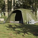 Sport si Outdoor - Camping - Corturi camping - Cort de familie cupola 375x225x176 cm verde masliniu impermeabil - Infinity.ro