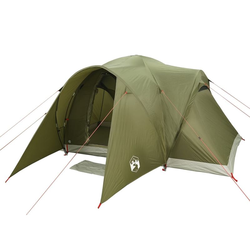 Sport si Outdoor - Camping - Corturi camping - Cort de familie cupola 375x225x176 cm verde masliniu impermeabil - Infinity.ro