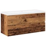 Casa si Gradina - Mobilier - Mobilier baie - Comode baie - Dulap chiuveta cu chiuveta incorporata lemn vechi 101x39,5x49cm - Infinity.ro