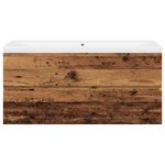 Casa si Gradina - Mobilier - Mobilier baie - Comode baie - Dulap chiuveta cu chiuveta incorporata lemn vechi 101x39,5x49cm - Infinity.ro