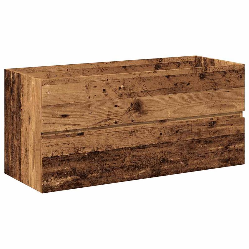 Casa si Gradina - Mobilier - Mobilier baie - Comode baie - Dulap chiuveta cu chiuveta incorporata lemn vechi 101x39,5x49cm - Infinity.ro