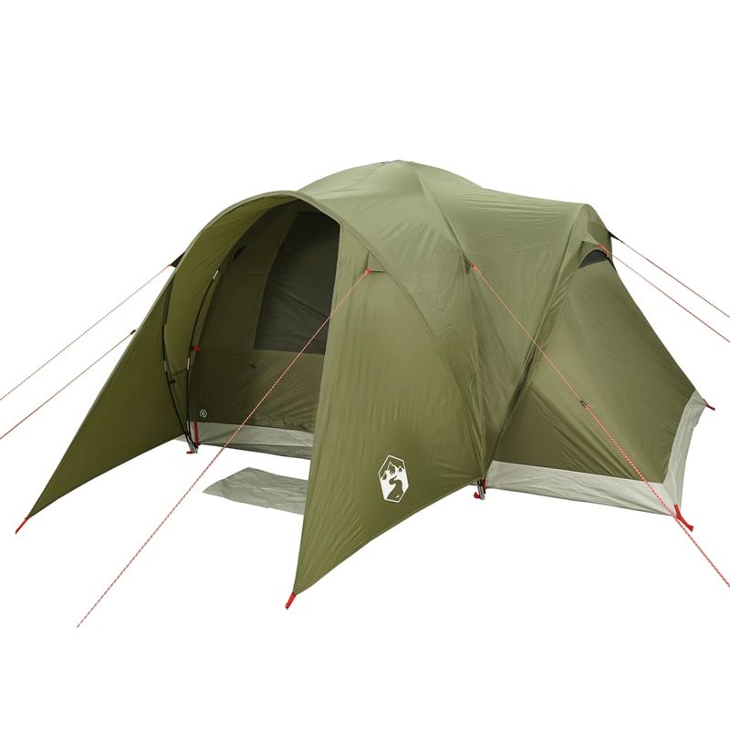 Sport si Outdoor - Camping - Corturi camping - Cort de familie cupola 375x225x176 cm verde masliniu impermeabil - Infinity.ro